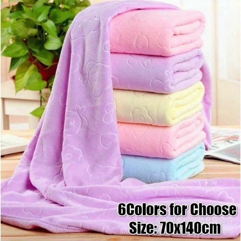 Cloth Face Mask Washable - 2026 70*140cm Microfiber Geëmbosseerde Berenbadhanddoek Effen