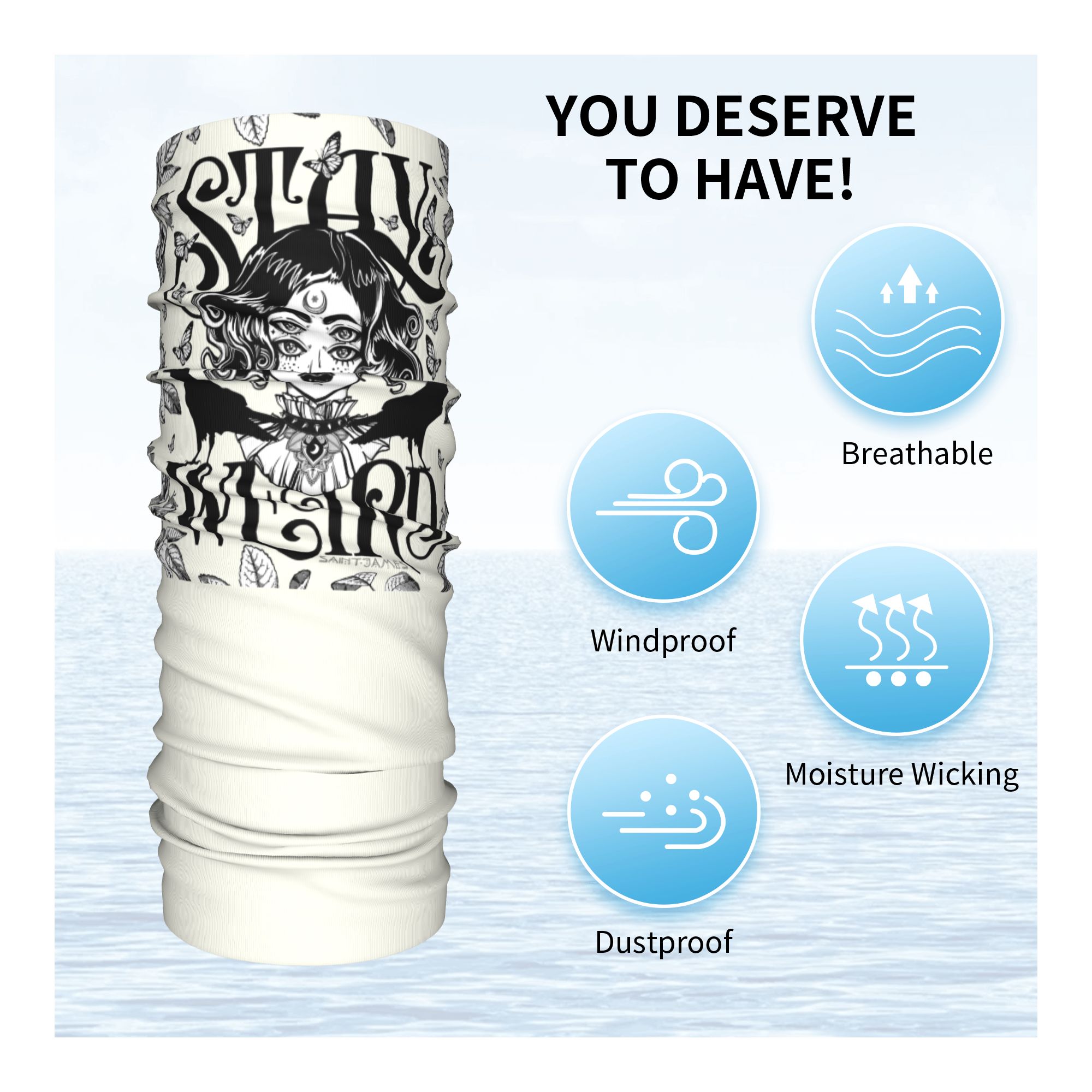 Custom Stay Weird Bandana Neck - Neck Gaiter Face Cover recensie en prijs